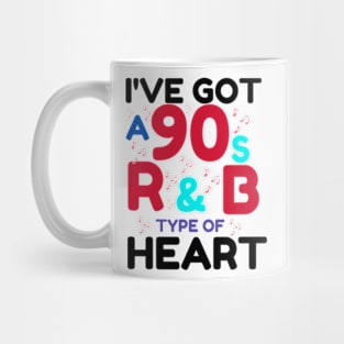 Funny r&b Music Lover Gift Idea 90s designs  vintage retro 2024 Mug